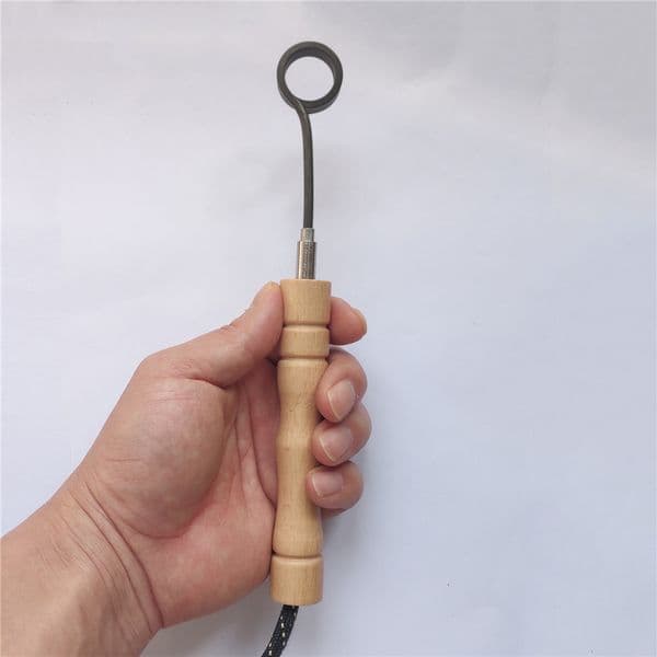 Luxury room Designer Decor Beech Wood Heating Coil Handle With 20Mm Outer 120Mm Length 8/9Mm Hole Diameter Decoration For Home