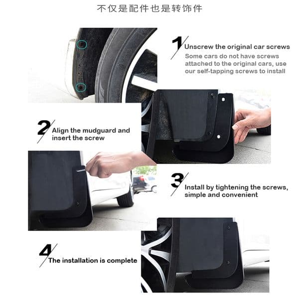 2018-2023 FOR Mitsubishi Eclipse Cross Mudguards Fender Mudflaps Guard Splash Mud Flap Car Accessories Auto Styline Mudguard