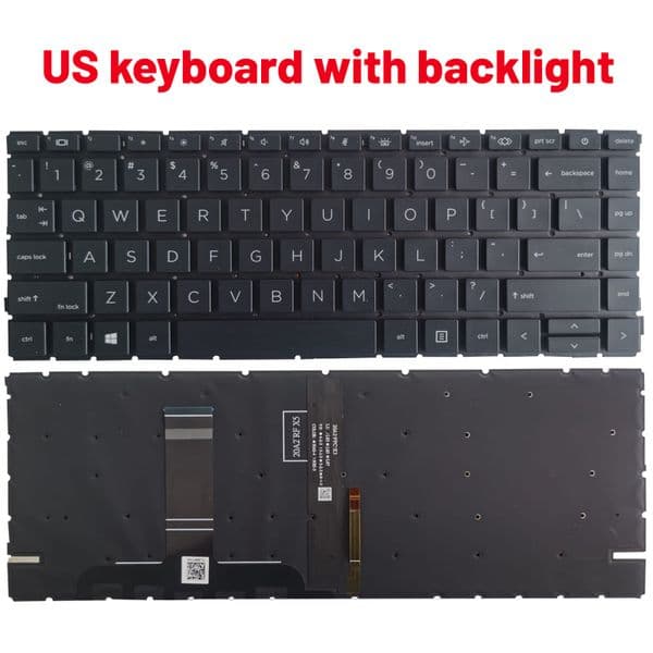 NEW UK/US/Spanish/Latin laptop Keyboard for HP ProBook 445 440 G8 G9 645 640 G8 G9 with backlight AEX8QE00010
