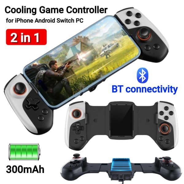 JK02 Telescc Gamepad Controller Semiconductor Radiator Cooler Handle For IOS/Switch/Android Game Console Gaming Joystick