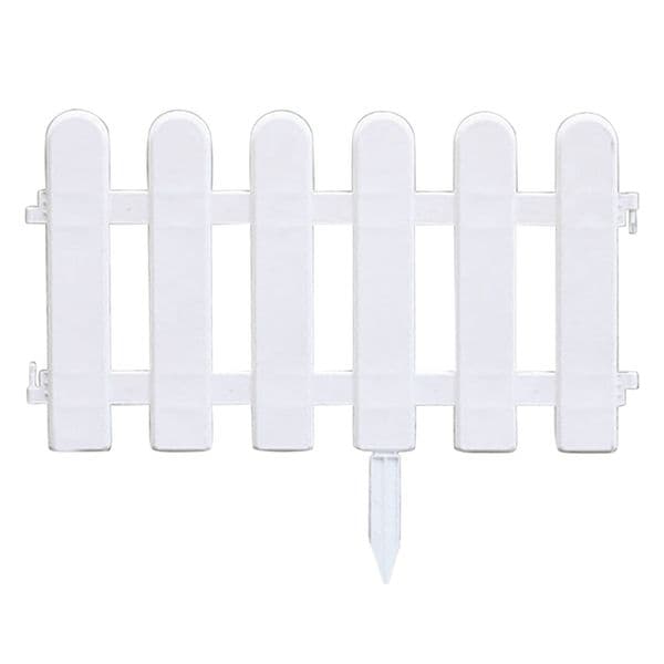 Grass Lawn Garden Fence Protective White Edgings Path Panel Home Decor Indoor Outdoor Plant Border Yard Landscape Picket