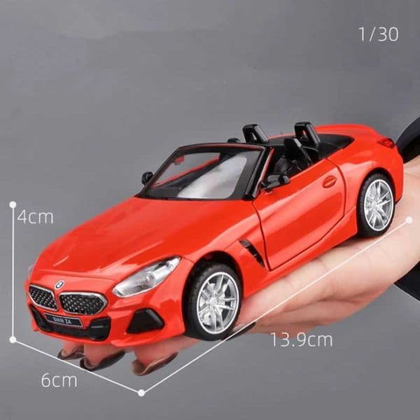 Plane Cars 1 32 Z4 M4 M40i Coupe Alloy slot car Diecast Metal Toy Sports Car Model Simulation Sound And Light Collection Children Gift Car 33