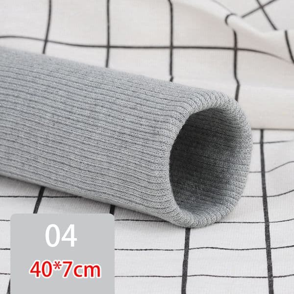 23 Colors Cuffs For Clothes Diy Clothing Cuff Stretchy Threaded Knitted Rib Fabric Jacket Cuff