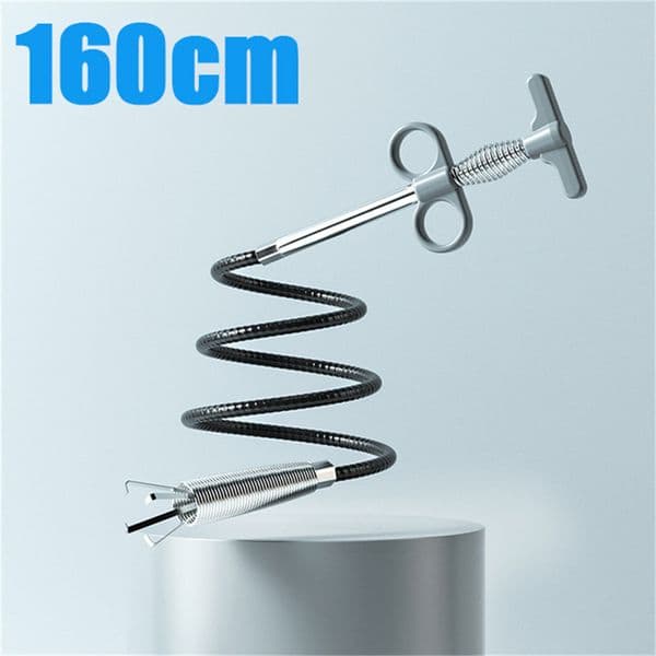 Steel Wire Sewer Pipe Unblocker Kitchen Cleaning Snake Spring Pipe Dredging Tool Bathroom Toilet Sinks Sewer Drain Claw Tool