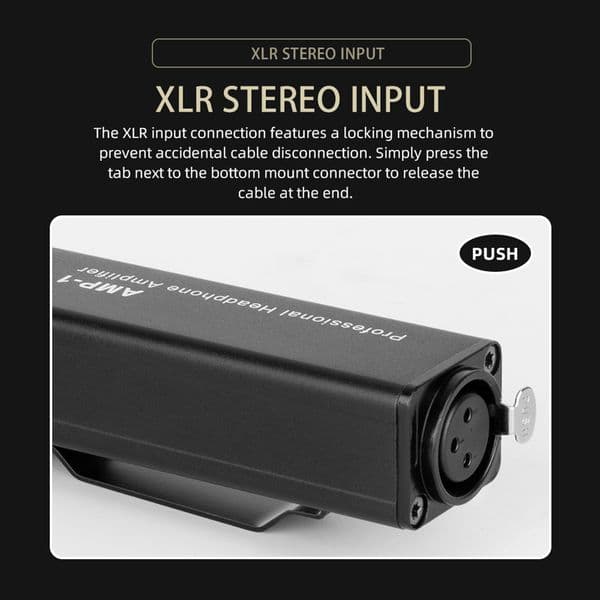 Passive Amplifier XLR To 3.5MM Audio Interface Mini Portable Headphone Amplifier Aluminum Alloy Used In Stage Performance Studio