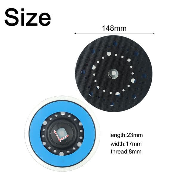 6inch Backing Pad Sanding Pad Grinding Disc For FLEX Electric Grinding Disc Tray Sprocket Wheel Polishing Adhesive Sandpaper