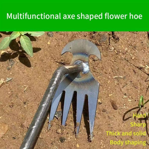Luxury Designer Decor Artifact Uprooting Weeding Steel Weed Puller 4 Teeth Dual Purpose Weeder room Hand Remover Tool For Garden Decoration 4