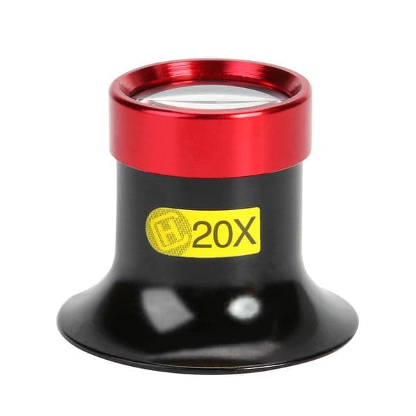 20X Glass Lens Magnifying Watch Jewelry Repair Tool Magnifier for Watchmakers Light Weight Strong Impact Resistance
