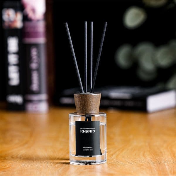 100ml Reed Diffuser, Scented Aromatic Oil Diffuser, Glass Aromatherapy Essential Oil Diffuser for Home Bedroom Bathroom Office