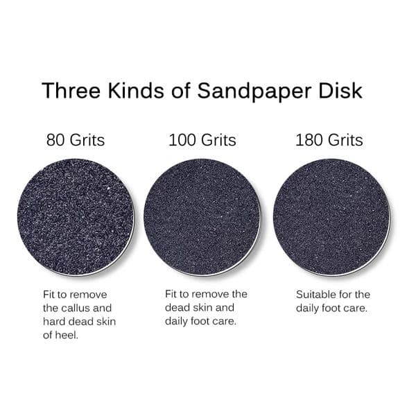 60Pcs/Box Replacement Sandpaper Pedicure Foot File Accessories Disk Sanding Paper Accessory For Electric Foot Callus Remover Hot