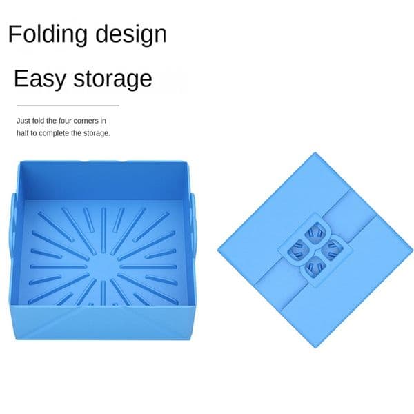 1 Pcs Fryer Liners Fryers Silicone Pot Accessories Reusable Airfryer Basket Heat Resistant,Fryer Inserts