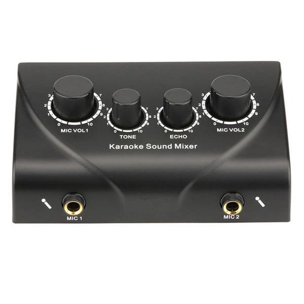 Mixer Home Mini Reverberator Karaoke Pre-Amplifier Microphone Amplifier-US Plug