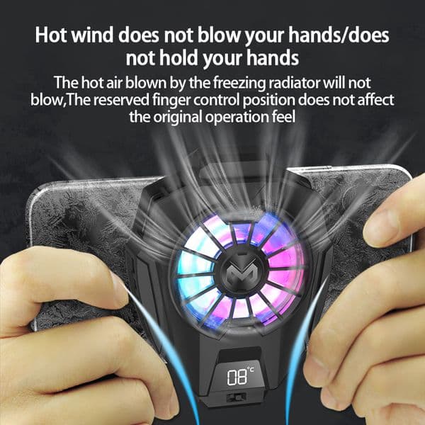 1/2/3PCS Universal Mobile Phone Cooler Cooling Fan Radiator For PUBG Cool Heat Sink Game Pad RGB Light Phone Cooling Fan DL05