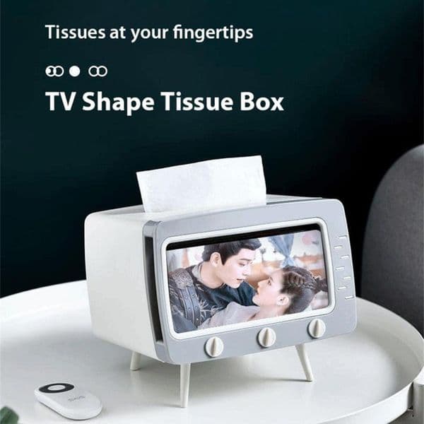 1/2/4PCS Retro Radio Model Tissue Box Desktop Paper Holder Vintage Dispenser Storage Napkin Case Organizer Wet Wipes Decoration