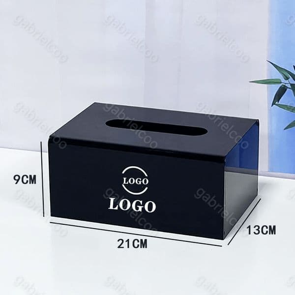 2026 New Designer cologne Black Letter Printed Storage Classic High-End Acrylic perfume Toilet Tissue KTV Hotel Kleenex Box Free Shipping