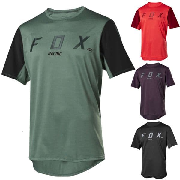 Men's T shirts Short Sleeve Downhill t Shirt Mens Fox Ride Racing Bicycle Cycling Dh Camiseta Mtb Enduro Road Mountain Bike Jersey 2nhj