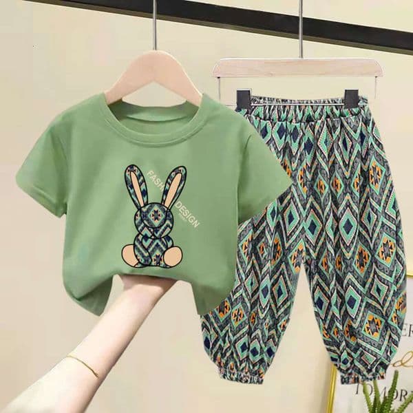 Summer Children Clothes Girls Sets Mother Kids Boys Korean 2pcs Baby Clothing T-shirt Short Sleeves Pants Cotton Toddler Suits S260428
