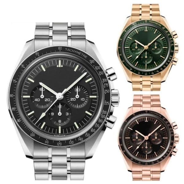 Mens Watch 42mm Rose gold orologio moon automatic mechanical movement watches fashion mechanical montre de luxe waterproof watchs