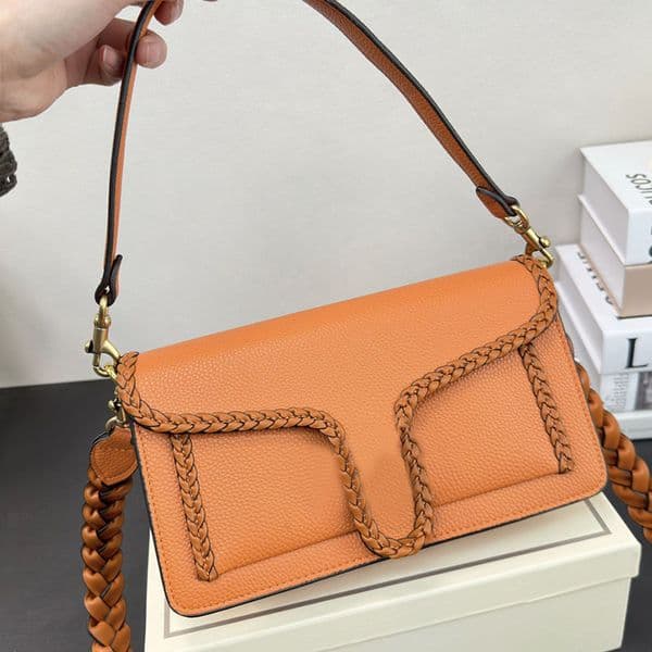 Fashion Womens Leather Shoulder Solid Color Evening Party Hasp Hobo Shopping Daily Outfit Bags