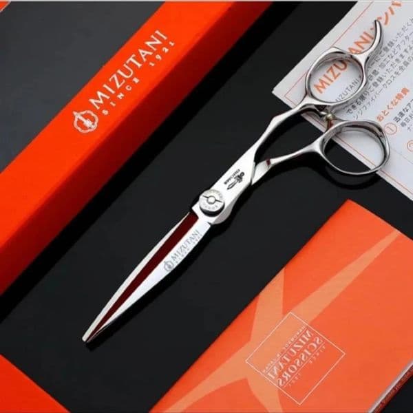MIZUTANI barber Scissors professional hairdressing 6 0 Inch 440C material High end salon Hair cutting scissors 240522