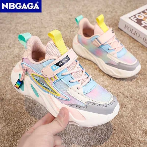 Athletic Outdoor Fashionable girls school sports summer mesh breathable childrens tennis casual shoes WX5.22 XJ260205