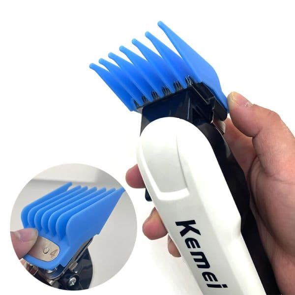 8Pcs Professional Limit Comb Cutting Guide Combs 1.5/3/4.5/6/10/13/19/25MM Set For Kemei Hair Clipper KM-809A/809PG