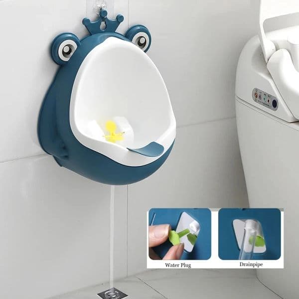 Boys Stand Vertical Pee Frog Shape Baby Toilet Urinal Kids Potty Training Urinate Infant Bathroom Wall-Mounted Urinal