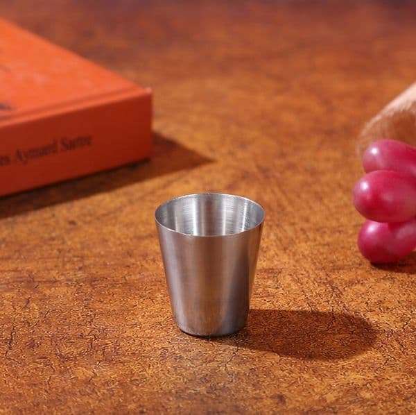Wine Glasses Drinkware Kitchen, Dining & Bar Home Garden Wholesale-30Ml Portable Stainless Steel S Barware Beer Drinking Glass Outdoors Cup