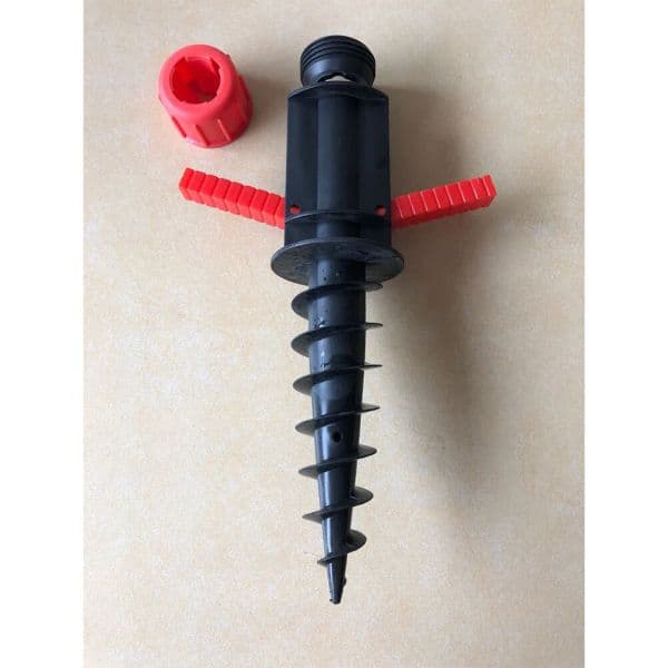 Sun Umbrella Anchor Sand Grabber Folding Bracket Beach Outdoor Stand Handle Garden Auger Screw