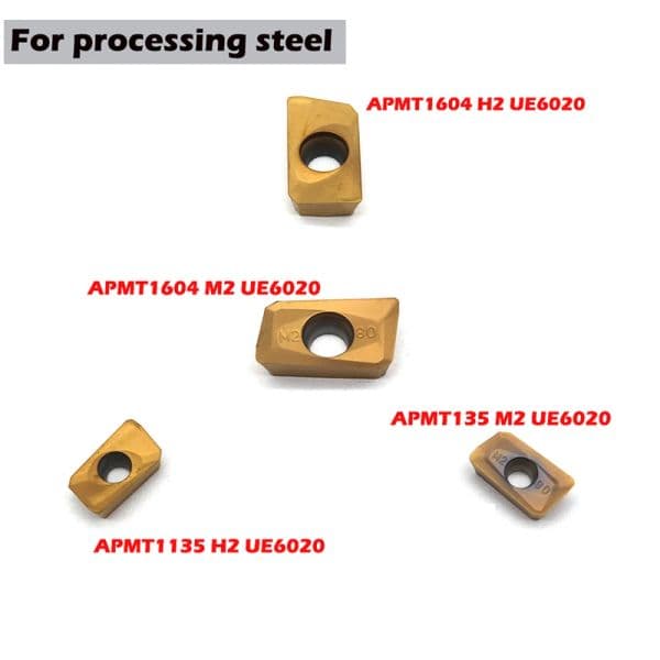 APMT1135 APMT1604 PDER M2 H2 VP15TF UE6020 Carbide Turning Tools CNC Lathe Tools CNC Milling Blade APMT Turning Lathe Insert