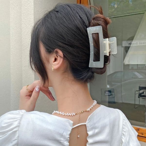 Muweordy 3/1pc 2023 Hair Claw Clip new for Women Girl Plastic Transparent Large Crab Hair Clip Popular Hair 2025 Catches Hair Accessories
