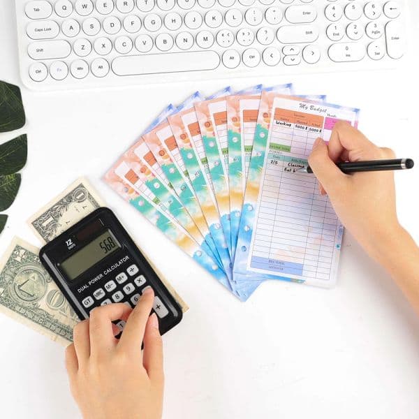 A6 Loose Leaf Notebook new Refill Spiral Binder Inner Page Budget Page 2025 Weekly Monthly Inside Paper Stationery