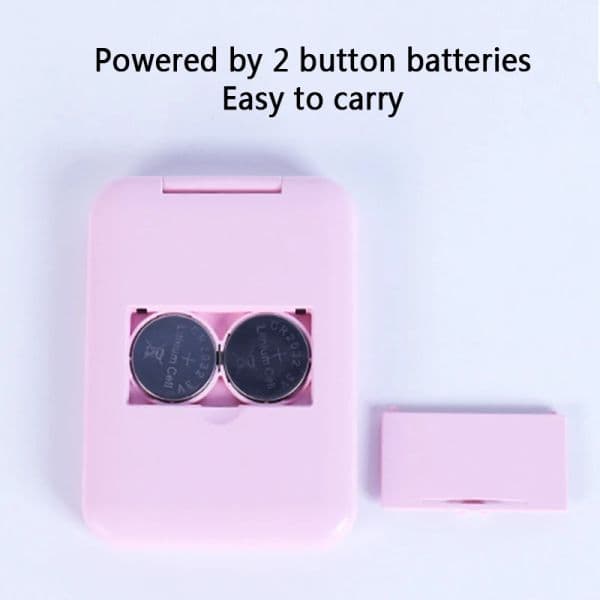Mini new Makeup Mirror With Led Light Small Portable Foldable Small Handheld Lumineux Travel Smart Pink Vanity Mirrors 2025 Make Up Tools