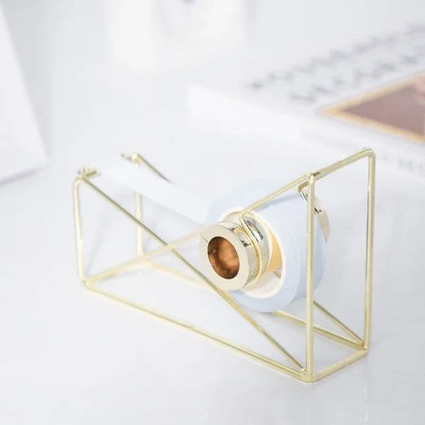 Nordic Style Stationery Metal Material Masking Tape Cutter Washi Tape Storage Organizer Cutter Tape Dispenser Office Supplies
