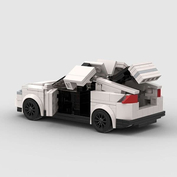City Speed Champions Car Tesla Model X Brick Great Vehicle Set Racing Building DIY Kid Toy Sport Super Racer Creative Technique