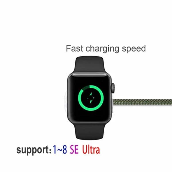 4 in 1 Watch & Phone USB Charger Cable Type C Cable Magnetic Charging Cord For Apple Watch iPhone 14 13 Pro SE XR Samsung & More