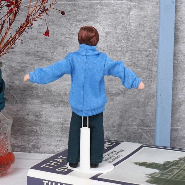 1/12 2025 Dollhouse Miniature Porcelain Doll People Model Beautiful Youth new Boy Girl Decor Dollhouse Toys
