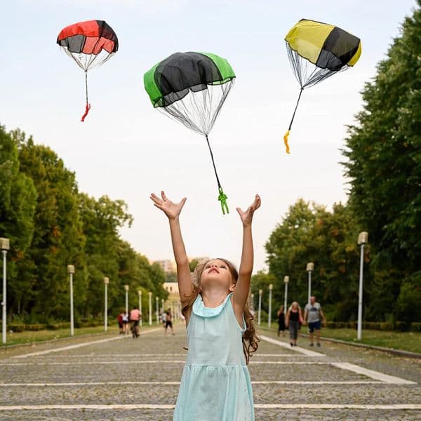 1/3pcs Parachute Toys Kids Outdoor Flying Parachute Best Small Outside Toy Easter Basket Stuffers Idea Unique Boy & Girl Gifts
