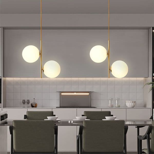 Nordic 2025 Glass Ball Pendant Lights Voltage 110V 220V Home Decor Dining Room Bedroom Bedside Table new Corner Hanging Lamps For Ceiling