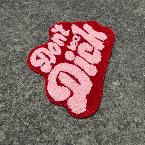 INS Tufted Letters Rug Soft Plush Girls Bedroom Area Carpet Message Floor Mat Living Room Doormat Aesthetic Home Decor Rug