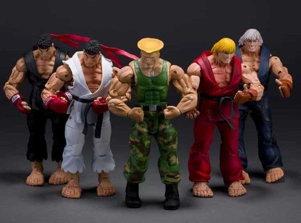 Toy Figures Street Fighter CHUN LI RYU Ken Guile Akuma Articulated PVC Action Figure Collectable Model Toys T240524 Free shipping Free shipp