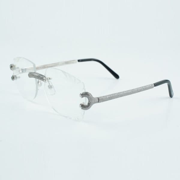 New Luxury Transparent Lens 3524014-A Micro-paved diamond metal claw legs Lens Size 18-135 mm