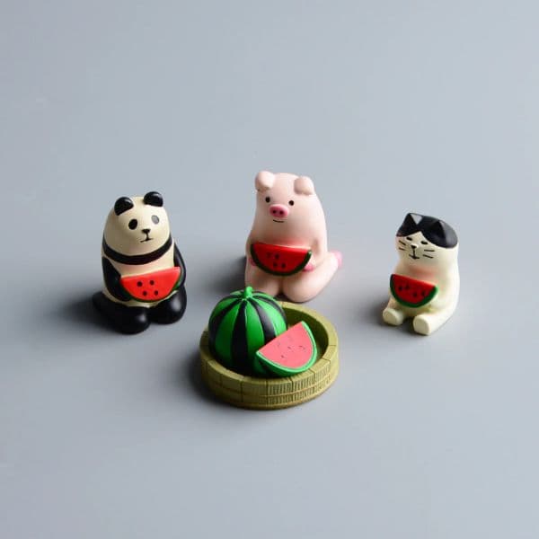 Japanese Miniature Dollhouse Accessories Creative Room Decor Anime Statues Car Ornament Cute Modern Art Model Mini Toy Kids Gift