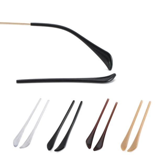 2Pairs/Lot Round Hole Glasses Leg Cover Slip Sets Eyeglasses Leg Ear Hook Temple Tip Holder Hook Glasses Accessory