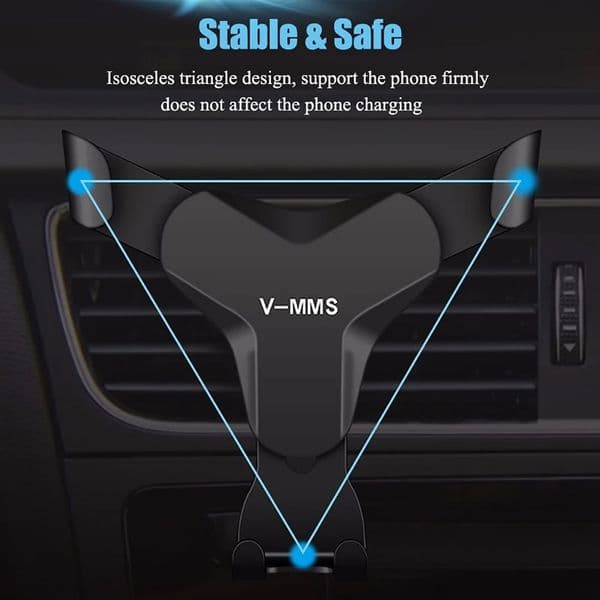 Gravity Car Holder Auto Air Vent Mount Clip Bracket 2025 Cell Holder No Magnetic GPS Mobile Phone Stand for IPhone 14 new Xiaomi Samsung
