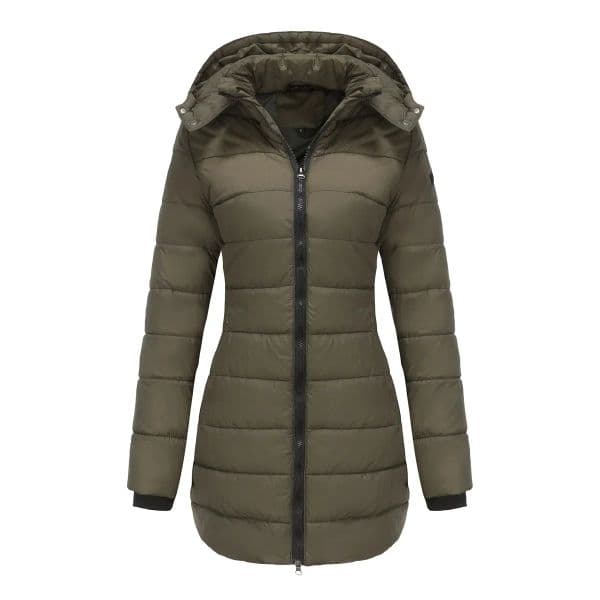 Puffer Quilted Jacket Women Autumn Winter Jackets for Women 2023 Long Parkas Plus Big Large Size Navy Gray Black Green Red New