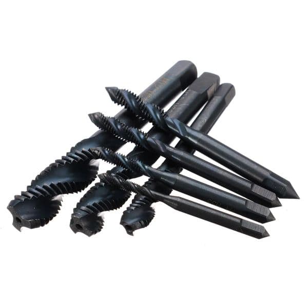 STONEGO 5PCS/7PCS HSS 6542 Nitriding Metric new 2025 Spiral Flute Screw Drill Thread Tap Drill Set Tools M3/M4/M5/M6/M8/M10/M12