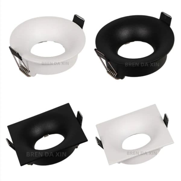 Multi-purpose WhiteBlack GU10 spotlight Sky lamp LEDMR16 anti-glare E27 lamp holder GU5.3 embedded COB downlight frame lamp bulb