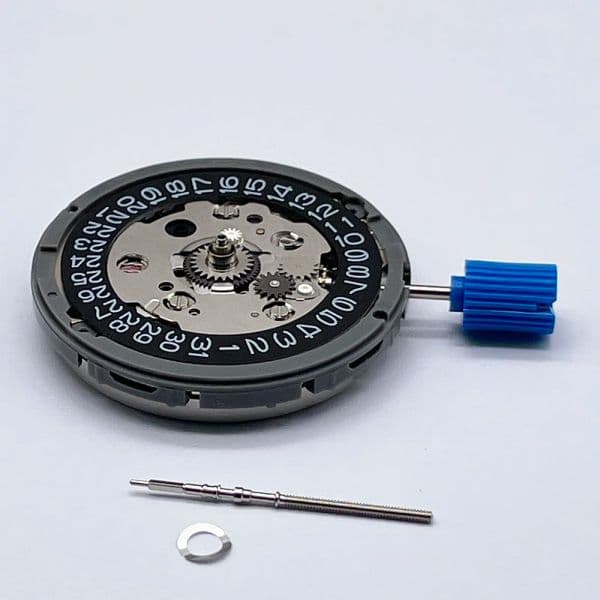 Genuine Japan GMT NH34 Movement Black White Disc Crown at 30/38 Oclock Mod NH34A with Dial Washer Spare Stem Parts Original