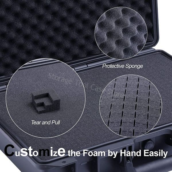 Plastic Portable Tool Box Waterproof Hard Case Safety Equipment Instrument Protective Toolbox Organizer Shockproof Suitcase